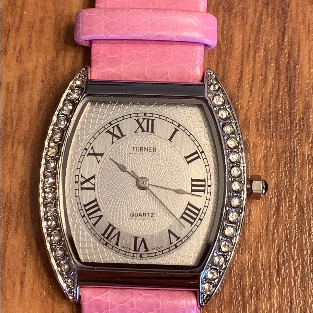 NWT Terner Watch Pink/Silver Ladies Watch New Battery